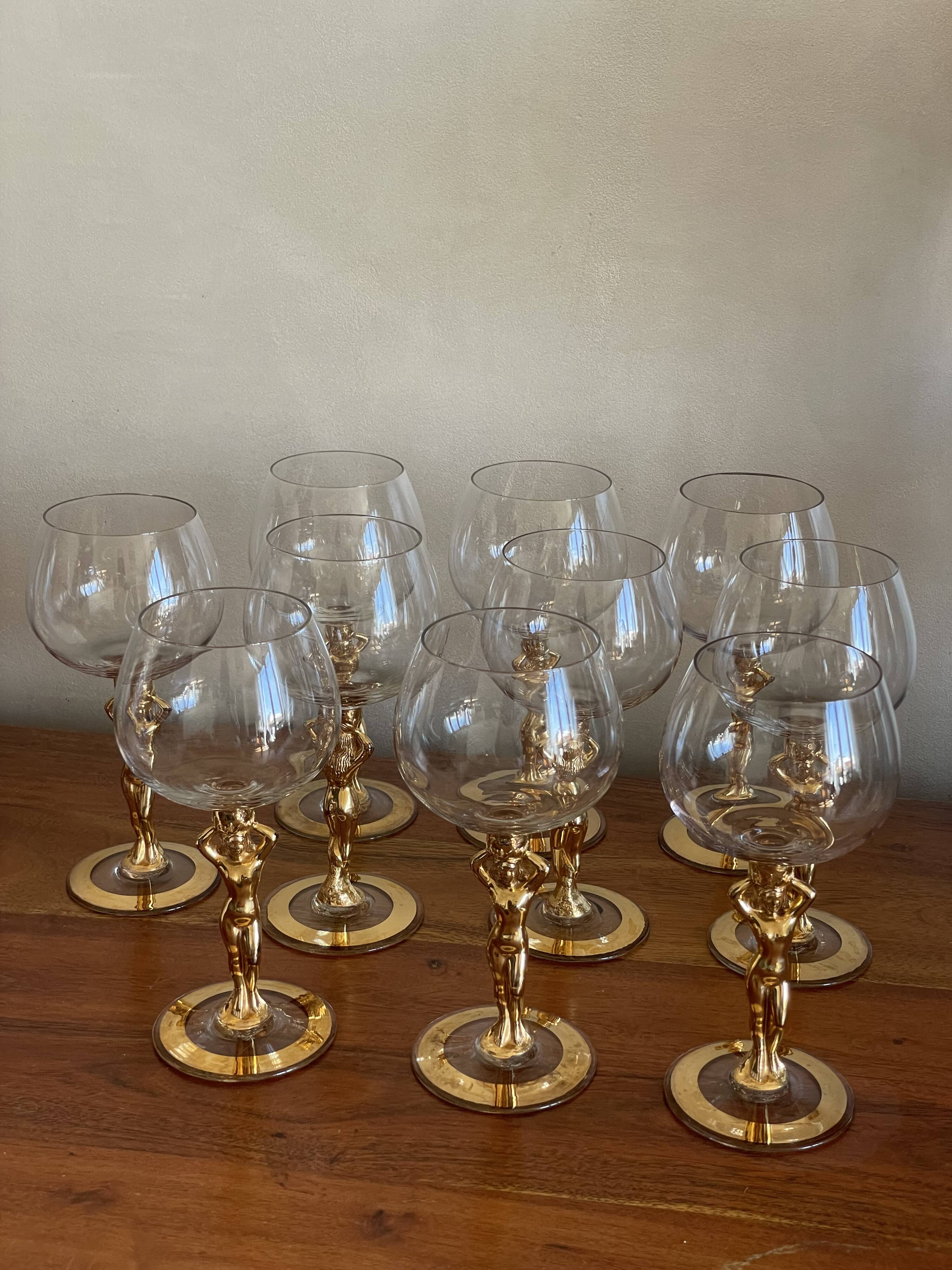 10 Bayel crystal glasses, Venus model