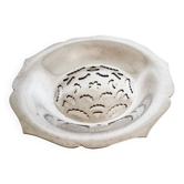 Antique Coquillor butter dish in silver-plated metal