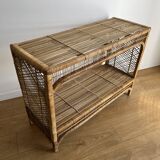 Console en buri dans le style fauteuil emmanuelle