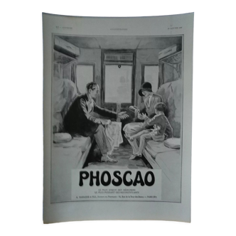 Paper advertisement Phoscao breakfast from period review 1930