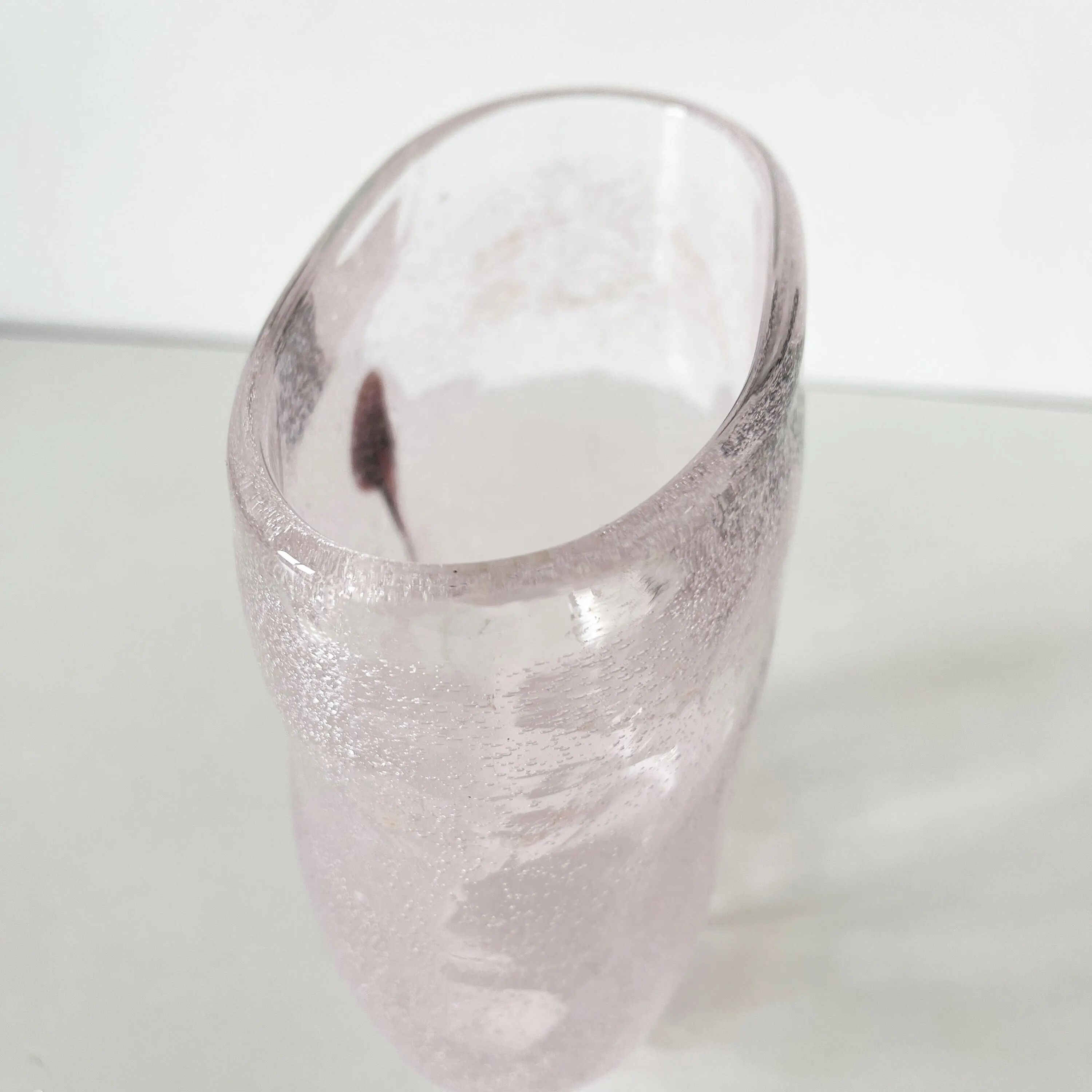 Bubble glass vase Kosta Boda Sweden 1980
