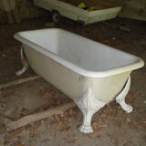 Cast iron lion's feet bathtub