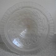 antique Art Deco Maynadier French glass chandelier basin