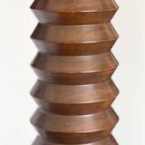 1940s floor lamp in turned wood