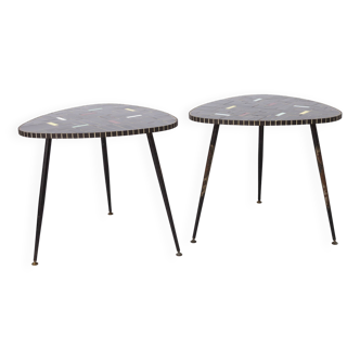 2 tables d'appoint vintage Rockabilly des années 60