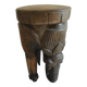 elephant stool plant holder vintage African art 50s