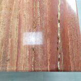 Travertine coffee table red design