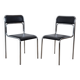 Pair of chrome chairs