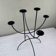 Sculptural chandelier in wrought iron
