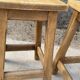 Set of 4 antique wooden farm stools