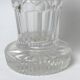 Chiseled glass vase