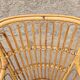 Bamboo and rattan armchair 50s Italy
