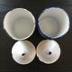 Lot of 2 enamelled iron pots