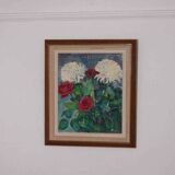 Original mid-century Swedish oil on panel – “Bloomer” by Hans Ripa – vintage & framed – 61.5 × 53 cm