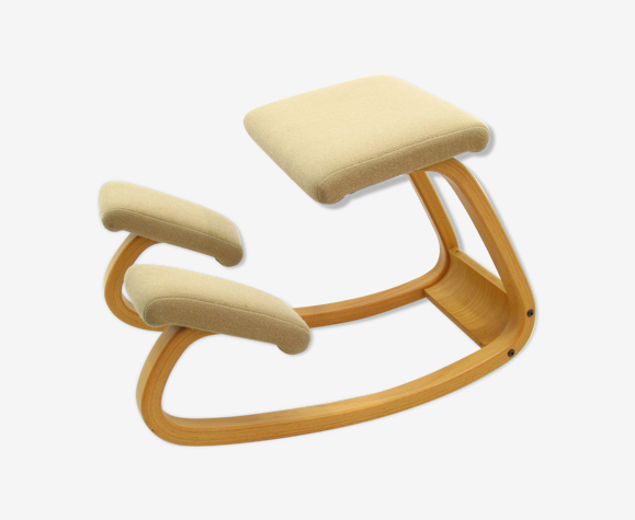 Chaise de bureau ergonomique agenouillée par Peter Opsvik pour Stokke |  Selency