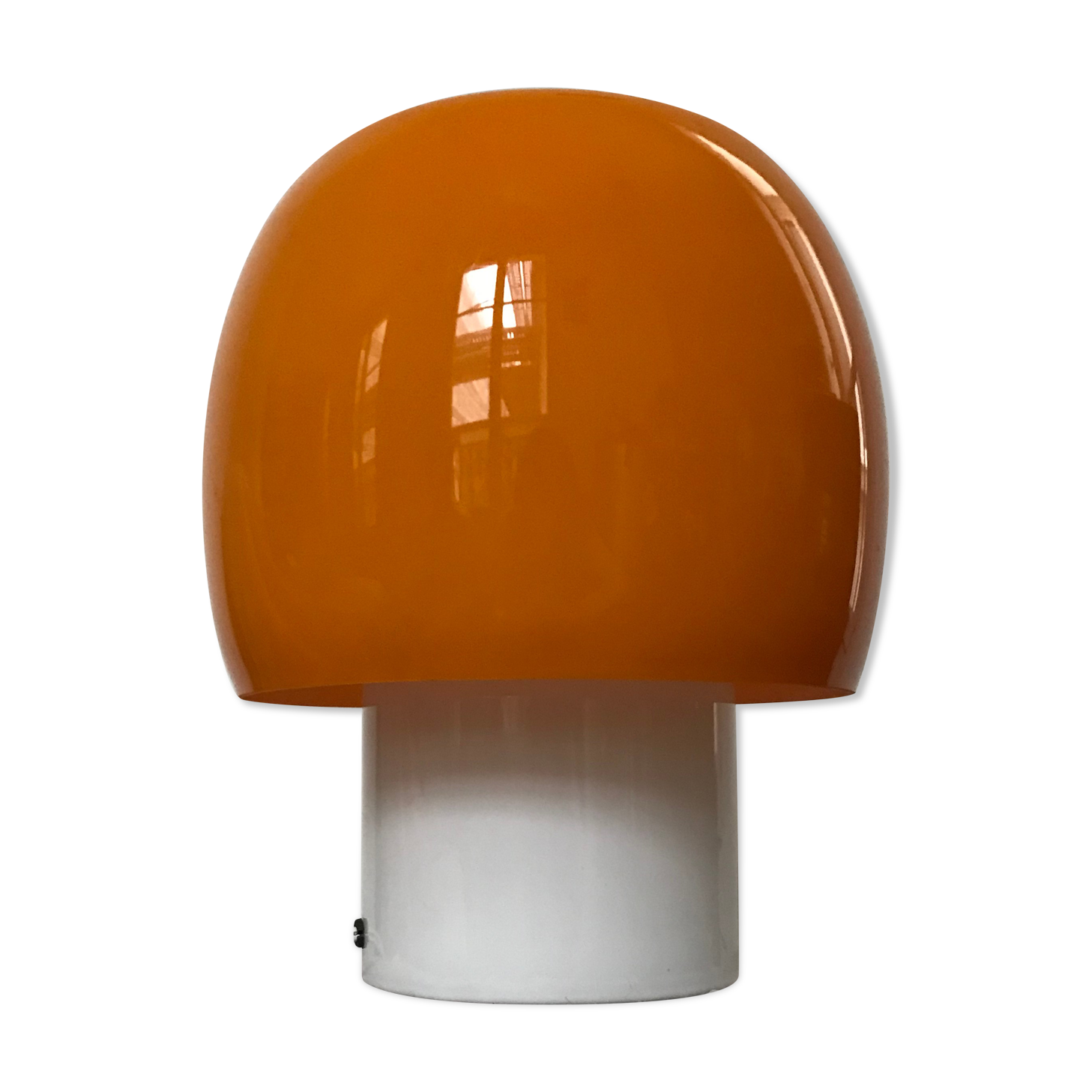 Murano glass vintage Space Age mushroom lamp