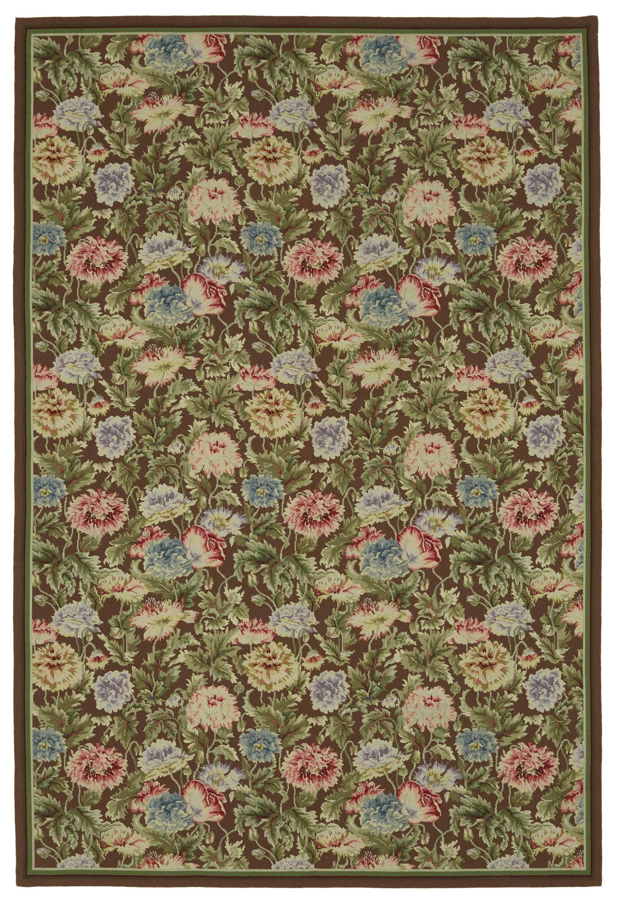 Handmade Vintage Flatweave Needlepoint Kilim 186 cm x 277 cm