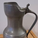 Large real pewter pitcher