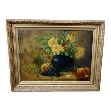 Painting "Still Life with Flower and Fruit".