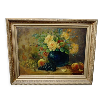 Painting "Still Life with Flower and Fruit".
