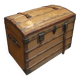 Antique curved transport trunk circa 1900 B.Vinay