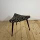 Vintage triangular footstool – Scandinavian mid-century design, elegance and comfort