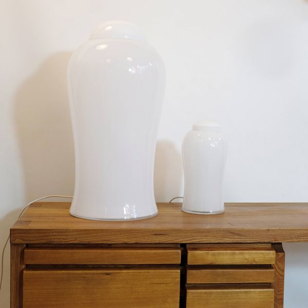 Ingo Maurer, lampe Tsching III et Tschang I, 1979.