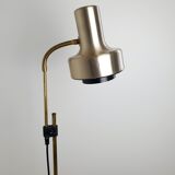 Scandinavian floor lamp gilded and black, 1970
