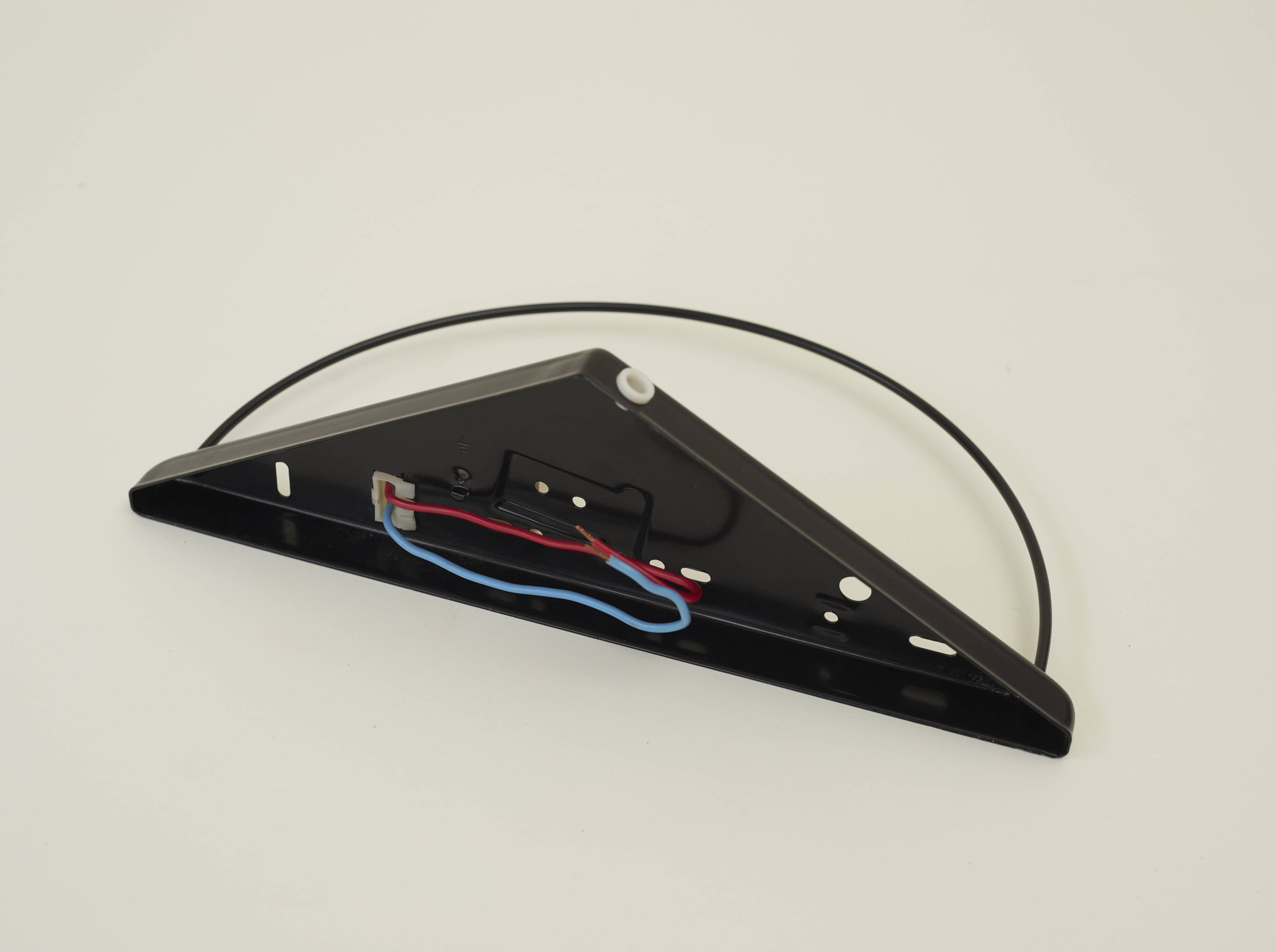 Postmodern glass and metal wall lamp / Memphis by Massive vintage Circa 1980