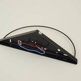 Postmodern glass and metal wall lamp / Memphis by Massive vintage Circa 1980