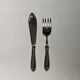 Antique 800/1000 silver carving set cutlery