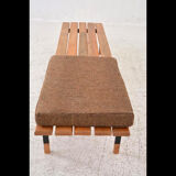 Slatted bench dating from the 60s