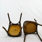 Paire de chaises bistrot gaufrée