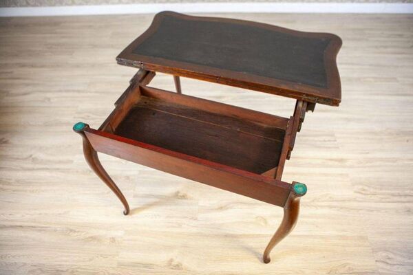Table console en acajou et placage du 19ème siècle, années 1890.