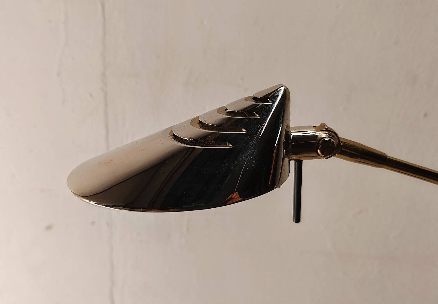 Floor lamp reading light fase 80s gold