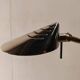 Floor lamp reading light fase 80s gold