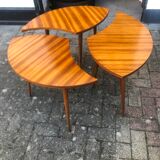 Set of 3 coffee tables, 1950s