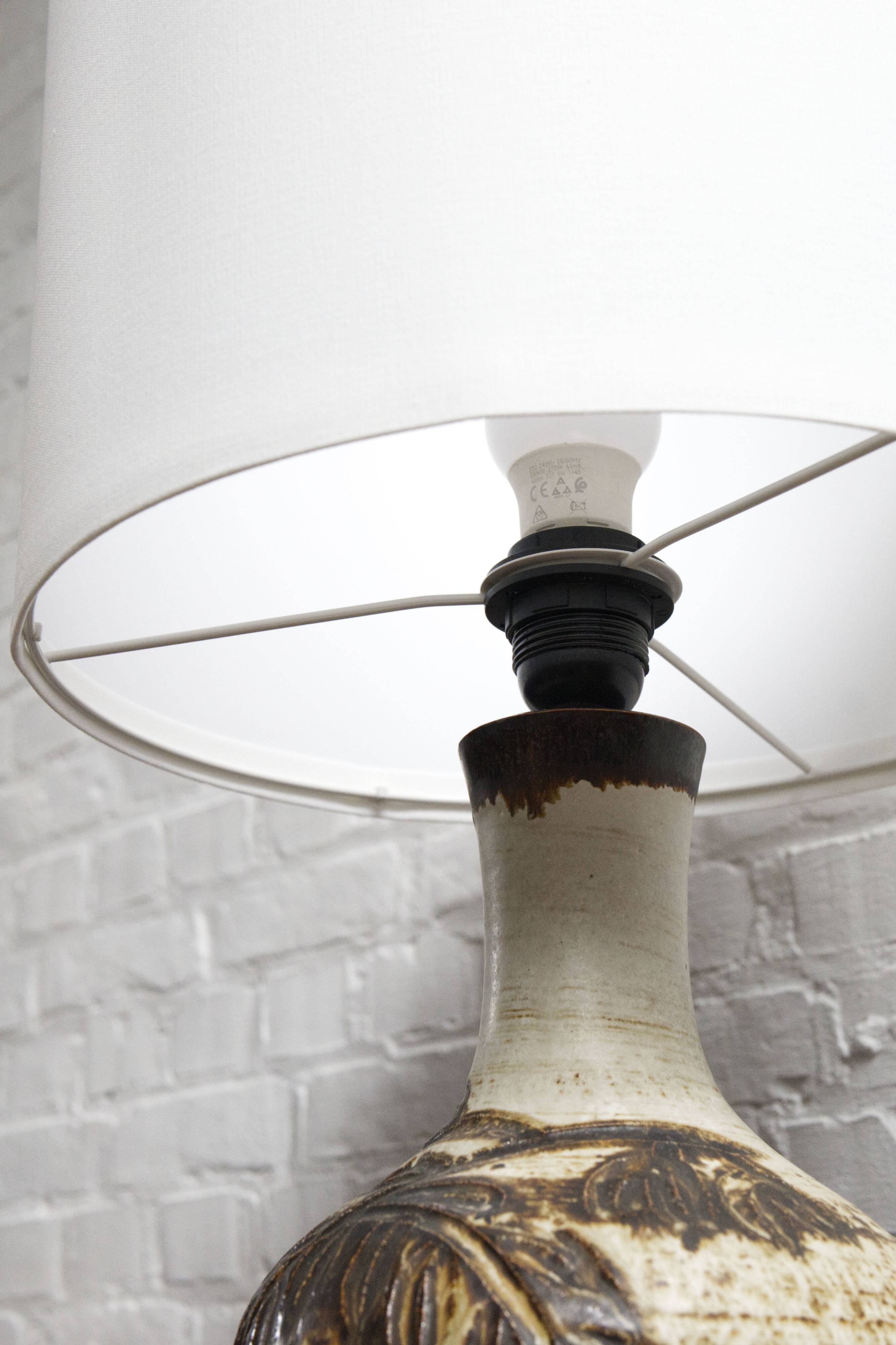 Vintage ceramic table lamp by Axella, Denmark