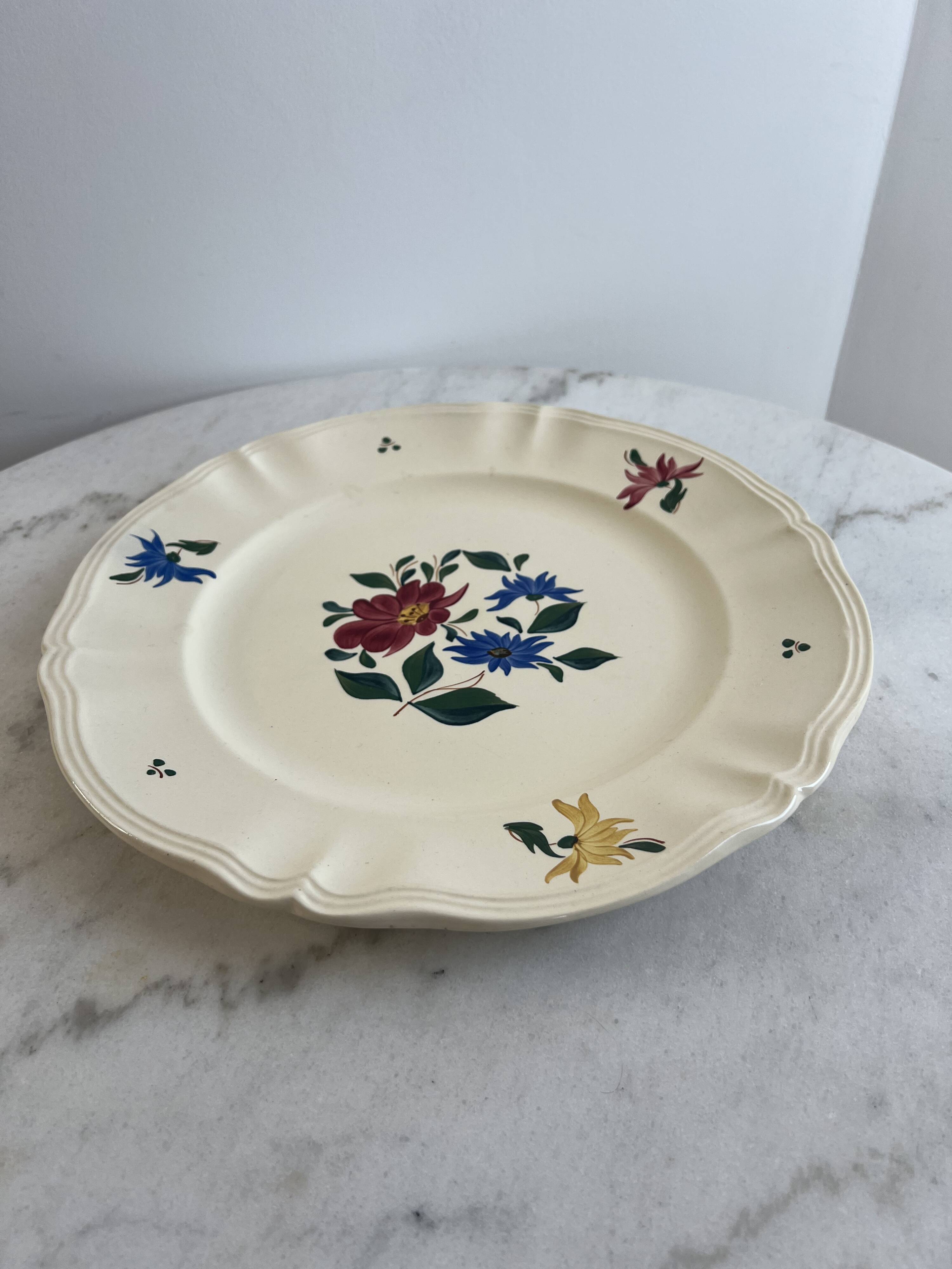 Large presentation dish Sarreguemines and Digoin