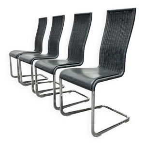 chaises cantilever allemandes - grises