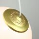 Italian Space Age Pendant in Brass and Plexiglass, 1970s