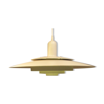 White Danish concentric ceiling light