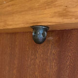 Vintage cupboard with compass feet