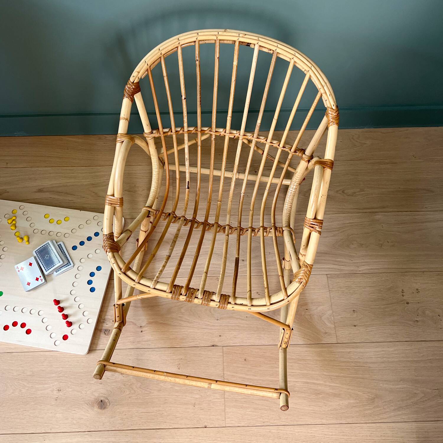 Fauteuil enfant en rotin