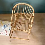 Rattan children's armchair