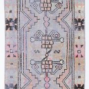 Tapis de couloir vintage bleu clair
