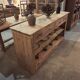 Open buffet in fir wood