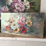 Old flower bouquet painting