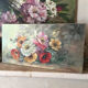 Old flower bouquet painting