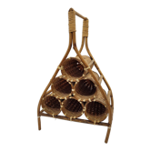 Rattan bottle holder